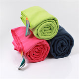 Best Clean Micro Fiber suede Beach Sports Travel Towel Set Fabric Roll Microfiber Towel with mesh bag