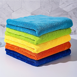 Korean Yellow Gsm 40"40 60X40 16X24 Car Microfiber Detailing Towels  Microfiber Towel For Car Maxing Polish